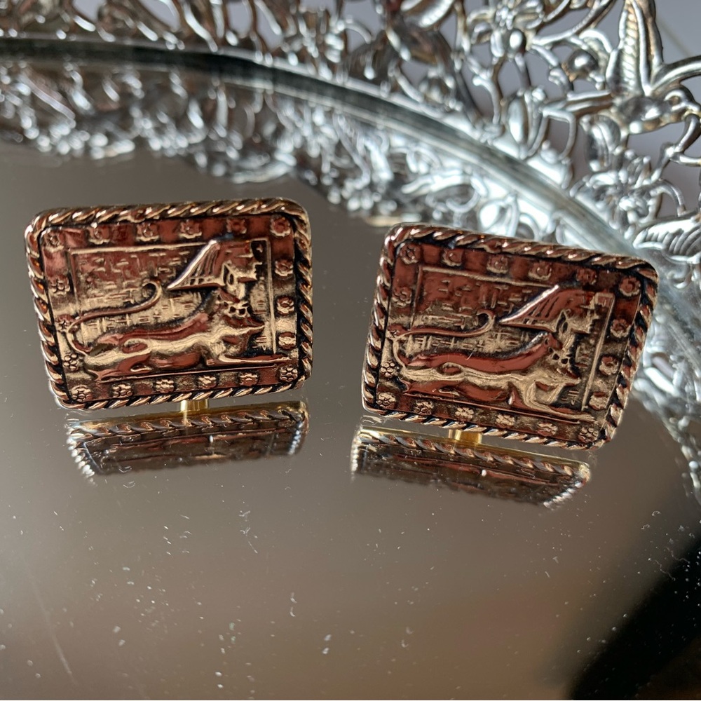 Hickok usa vintage square cufflinks